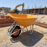 Brouette de Jardin 100L Roue Gonflable