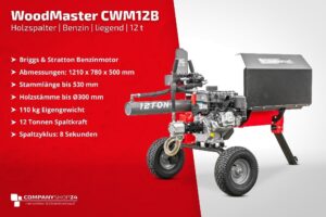 Fendeur de bois WoodMaster CWM12B - 12 t, Essence, Briggs & Stratton - Image 3