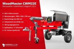 Fendeur de bois WoodMaster CWM22E - 22 t, Électrique - Image 3