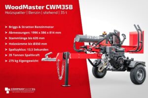 Fendeur de bois WoodMaster CWM35B - 35 t, B & S, Essence - Image 3