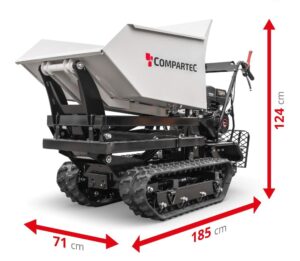 Dumper à chenilles DD-3 Highlift - hydraulique à levée haute Benne 500 kg - Image 3