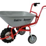 PowerPac Brouette électrique ED120 - Mini-dumper + 115 L Benne à déversement