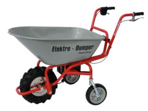 PowerPac Brouette électrique ED120 - Mini-dumper + 115 L Benne à déversement - Image 2