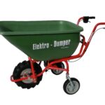PowerPac Brouette électrique ED120 - Mini-dumper + 180 L Benne à déversement