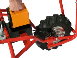 PowerPac Brouette électrique ED120 - Mini-dumper + 180 L Benne à déversement - Image 4
