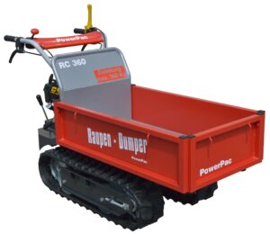 Mini-dumper RC360 mit Chenilles en caoutchouc - 360 kg Capacité de charge, ausziehbahre Ridelles