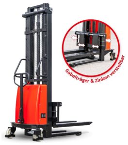 Gerbeur électrique Transpalette haute levée ECO – Bis 3500 mm Hauteur de levée - Image 2