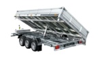 REMORQUE BENNE HYDRAULIQUE 3 ESSIEUX 400×200 UNITRAILER TASKER 400/3C 3500 KG – Image 5