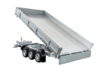 REMORQUE BENNE HYDRAULIQUE 3 ESSIEUX 400×200 UNITRAILER TASKER 400/3C 3500 KG – Image 8