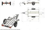 Remorque moto 1 rail unitraler sans plancher – Image 2